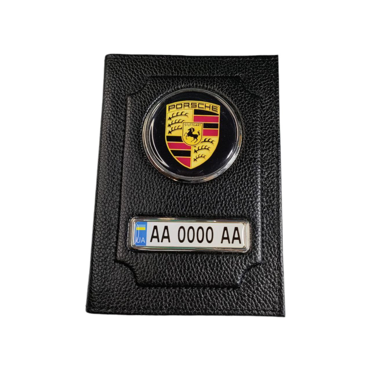 Обложка для водительских документов Porsche из натуральной кожи (2329499558)