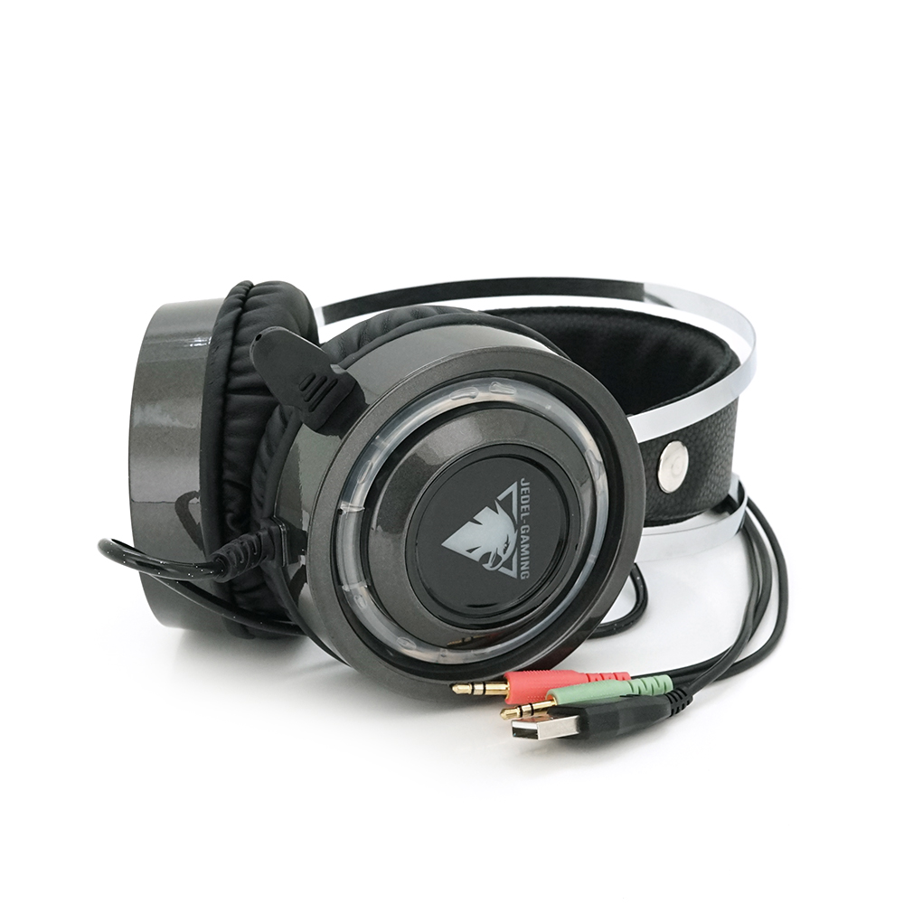 Наушники проводные LED Jedel GH-183 с микрофоном Черный (25688755)