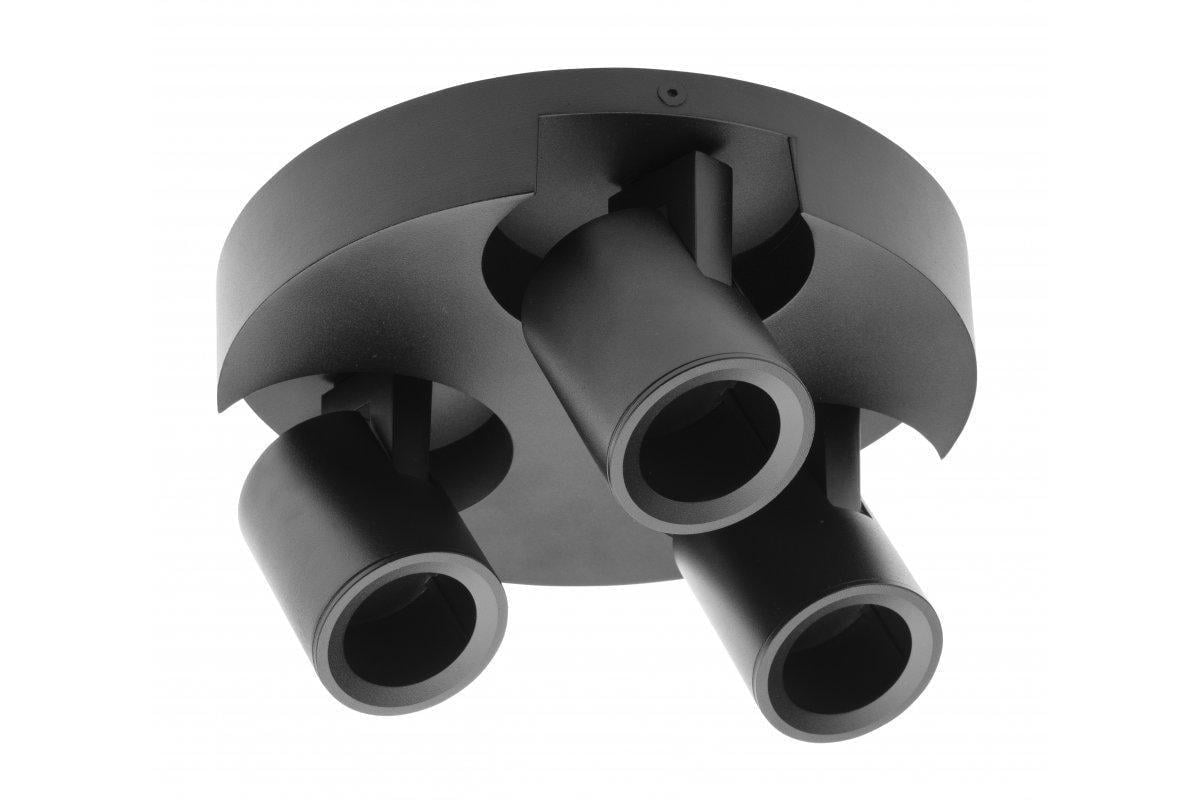 Спот GTV BLINK II GU10 max 20W IP20 тройной черный (00000022851)