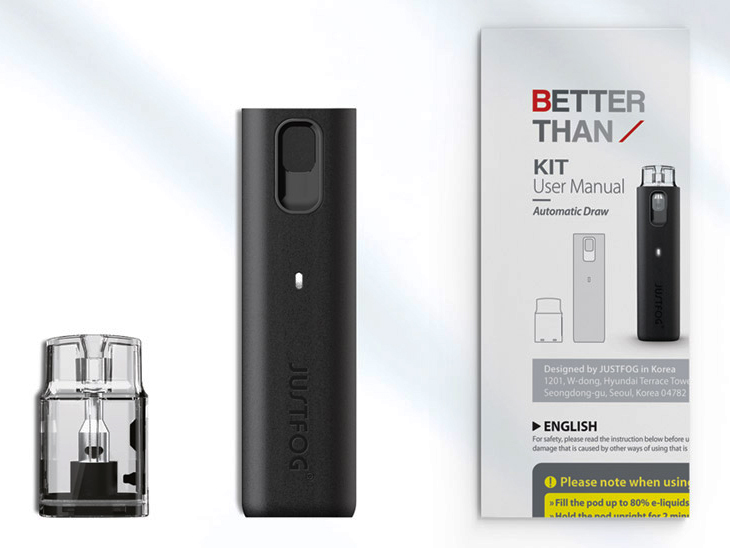 Под-система електронна сольова Justfog Better Than Pod Kit 420mAh 1,9 мл Black (10400) - фото 2