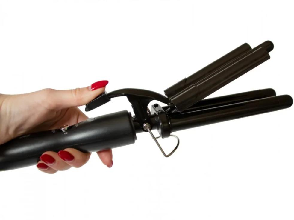 Плойка-волна тройная XO Mozer MZ-6621 для укладки волос Черный (64551) - фото 6 Плойка-волна тройная XO Mozer MZ-6621 для укладки волос Черный (64551) - фото 6