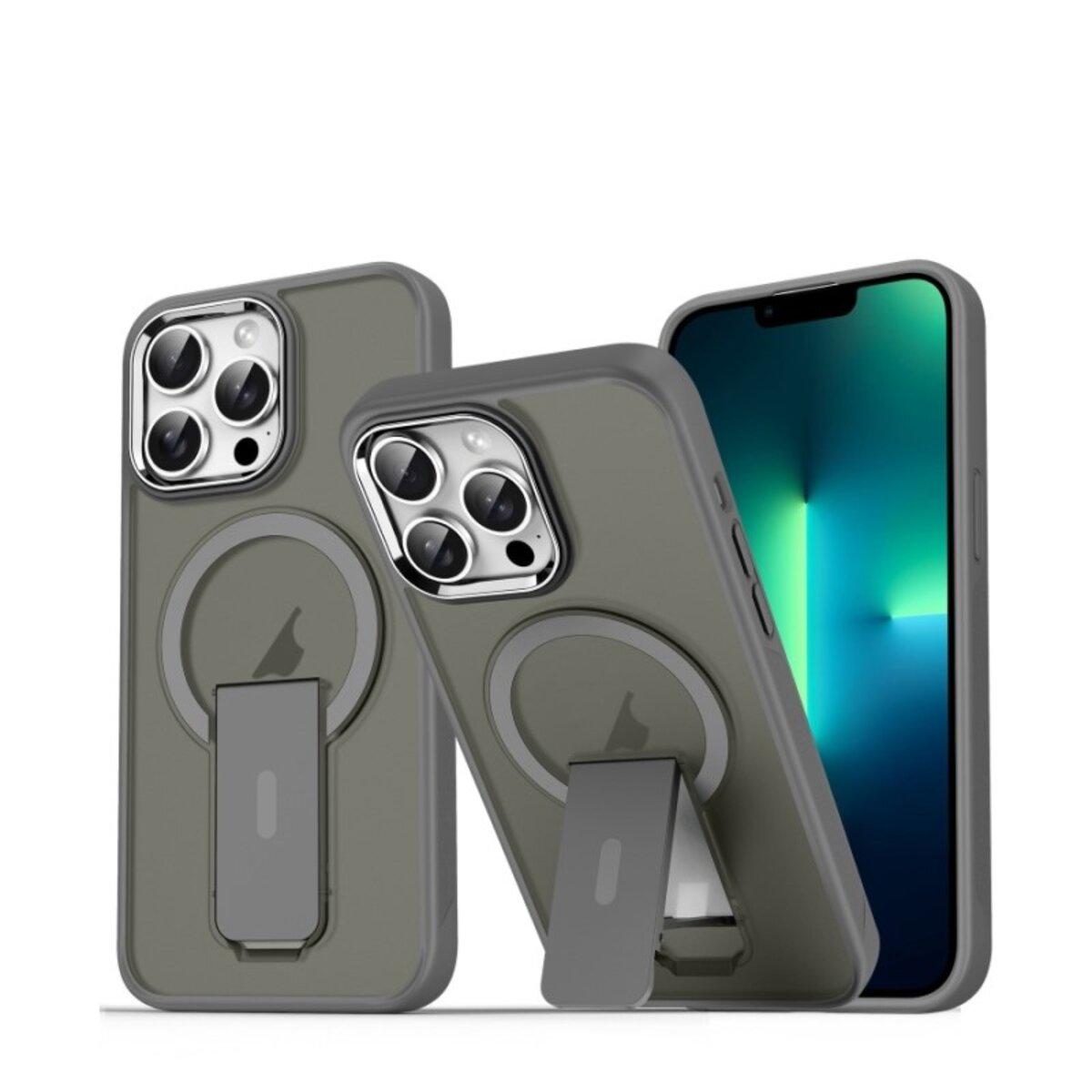 Противоударный чехол с подставкой Cosmic Magnetic Stand for Apple iPhone 13 Pro Grey