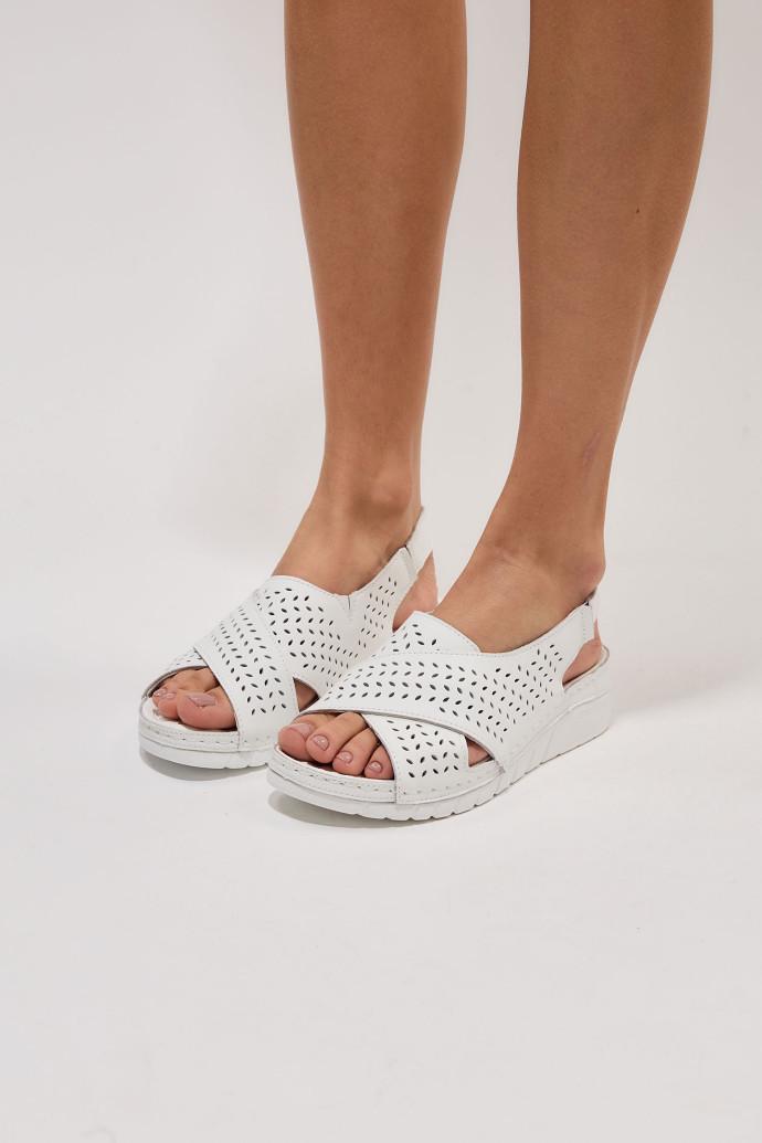 Босоножки женские ALLSY кожаные р. 41 Белый (195325) - фото 2 Босоножки женские ALLSY кожаные р. 41 Белый (195325) - фото 2