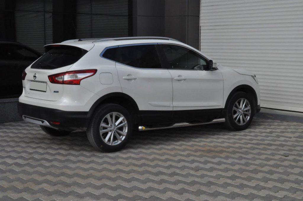 Боковые трубы CAN для Nissan Qashqai 2014-2021 гг. нержавеющая сталь Хром