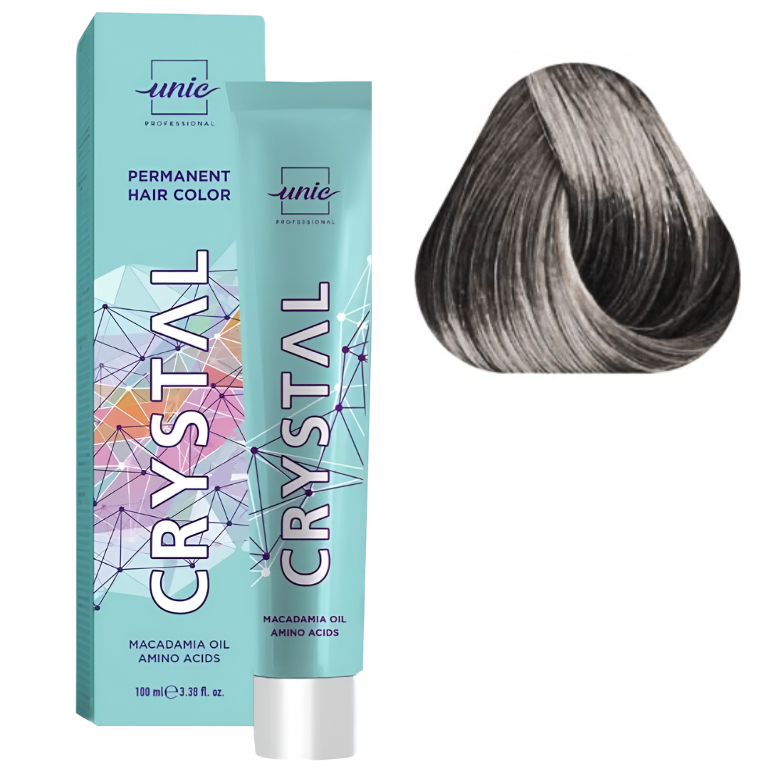 Крем-фарба Unic Crystal стійка 100 мл 9/7 Блонд коричневий