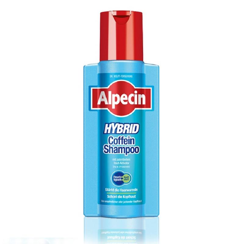 Шампунь мужской от выпадения волос Alpecin HYBRID c кофеином для чувствительной зудящей кожи головы 250 мл (21800)