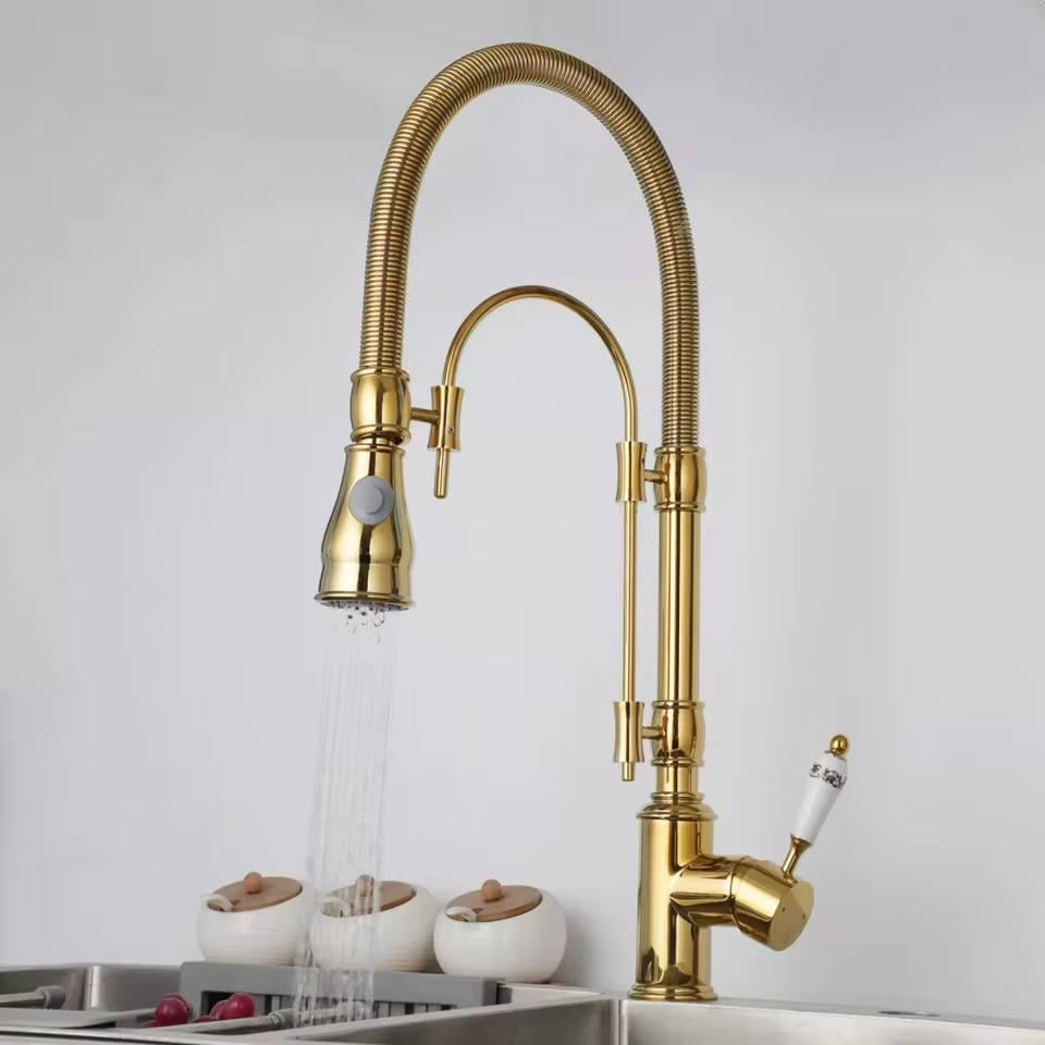 Смеситель для кухни Epelli Art Series Brushed Gold