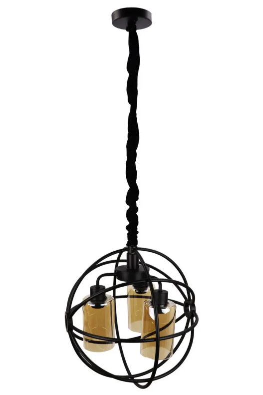 Люстра потолочная подвесная в стиле LOFT 11509/3 Черный (NA005069)