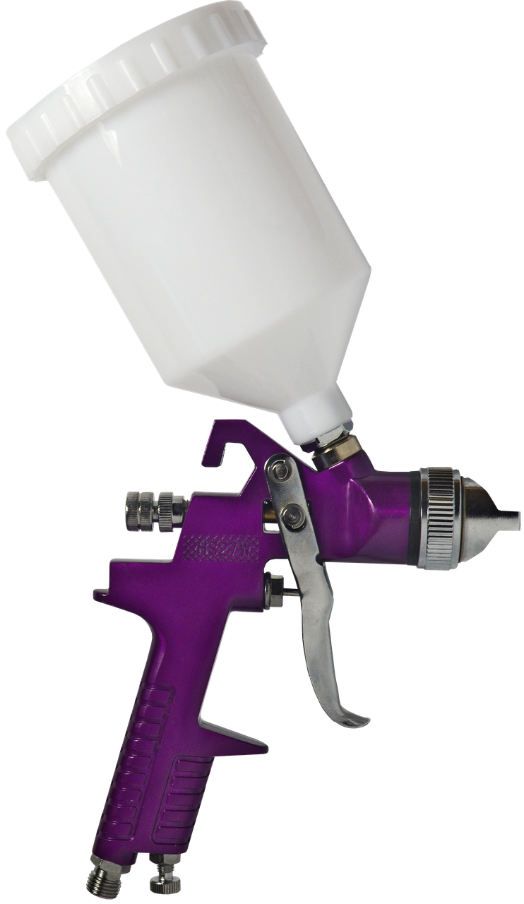 Пневмопістолет для фарбування Blackstar 17-10004 KUB HVLP 1,3 мм пластиковий бак 600 мл 1/4" (20085590)