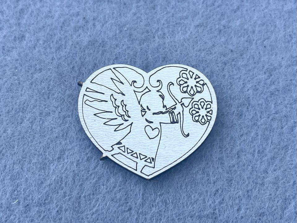 Декор из МДФ Сердце 50 шт. (21179)