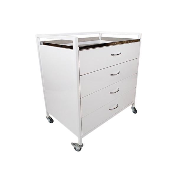 Стол-тумба медицинский металлический Mednova СТ-Т-Н для инструментов на колесах (28413521)