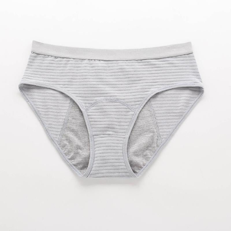 Трусики для критических дней с широкой резинкой хлопок XS Серый
