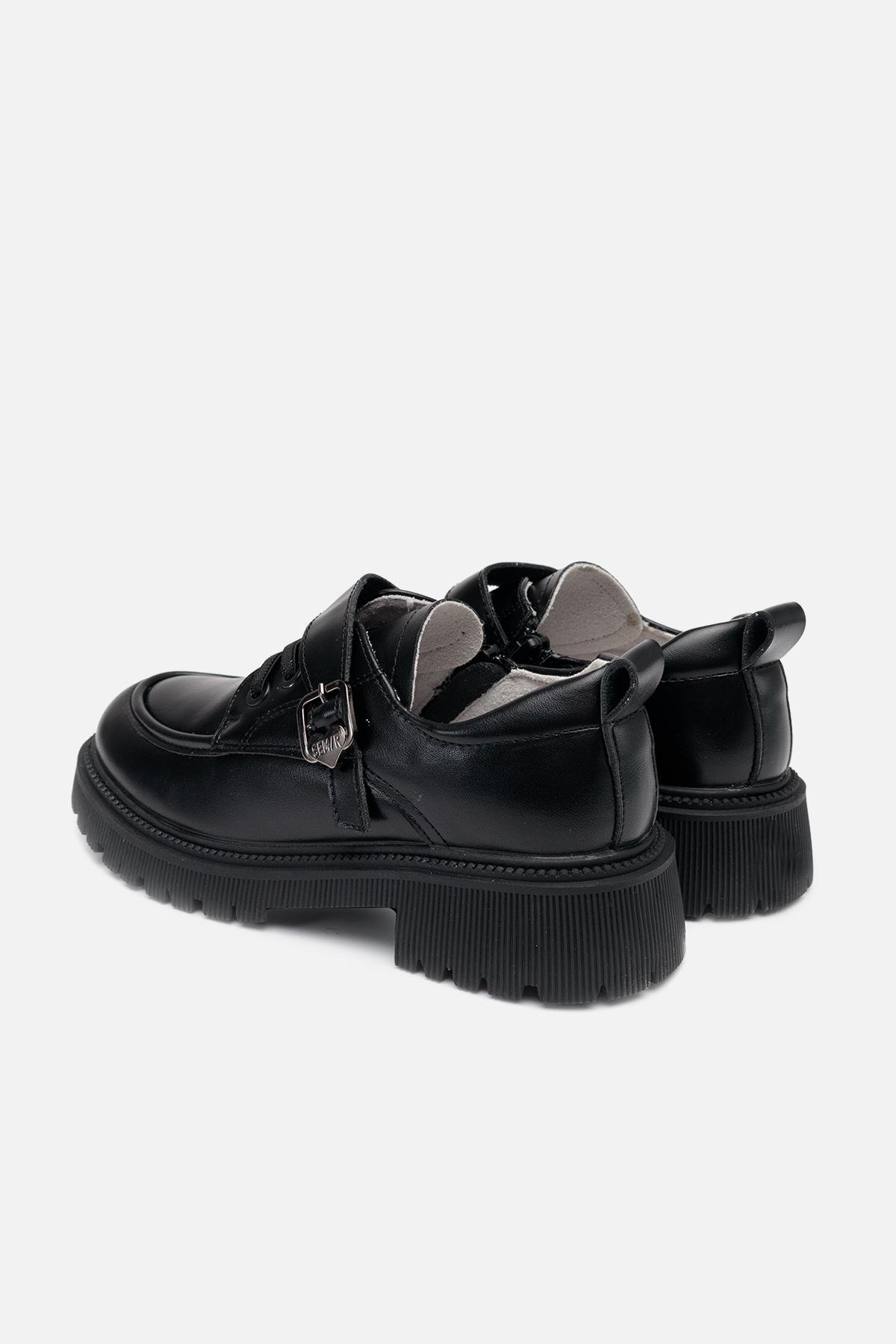 Туфлі на плоскій підошві для дівчинки р. 32 Чорний (SKT001006042) - фото 4 Туфлі на плоскій підошві для дівчинки р. 32 Чорний (SKT001006042) - фото 4