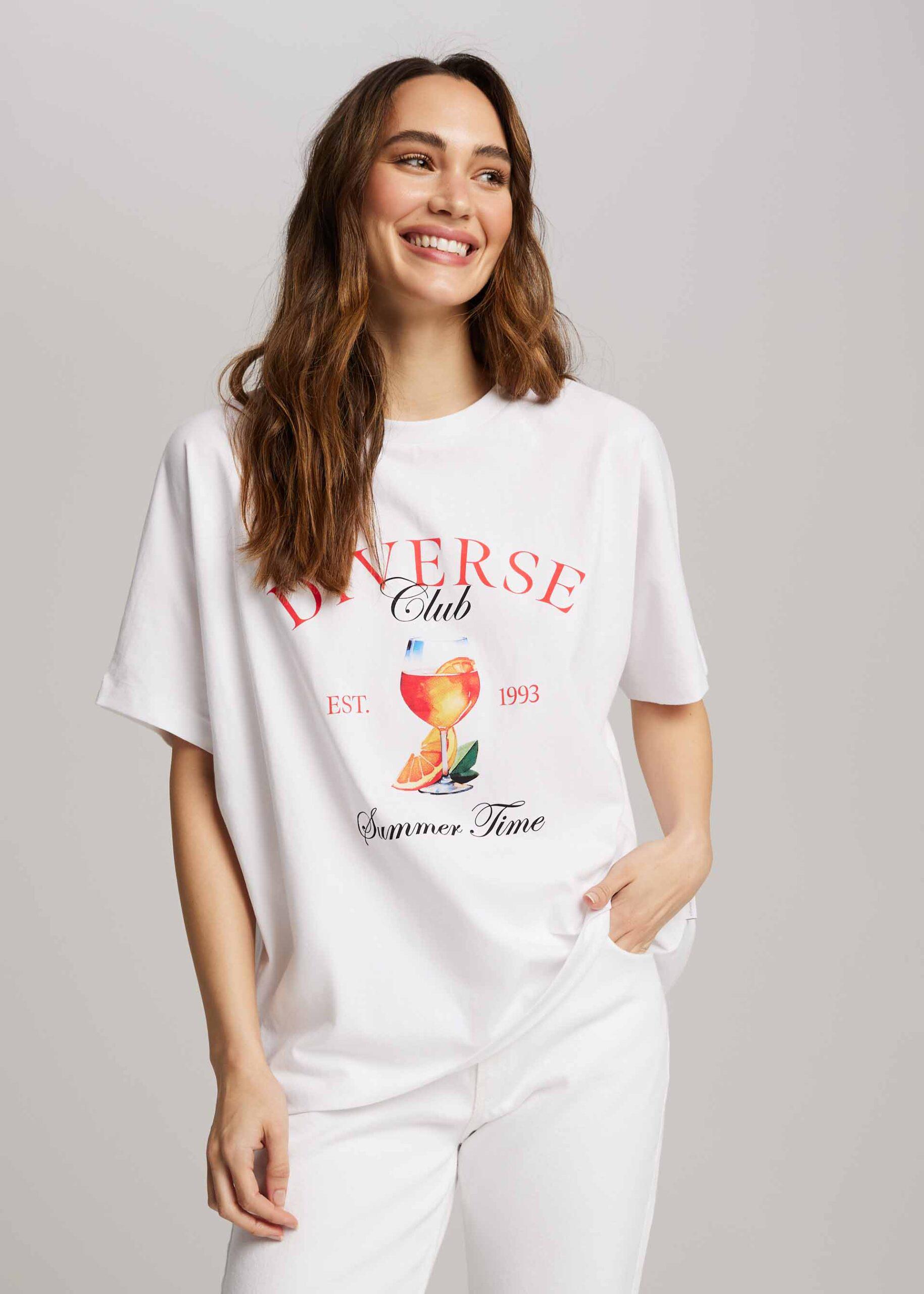 Футболка женская Diverse MANEN M/L Белый (5905384130778)