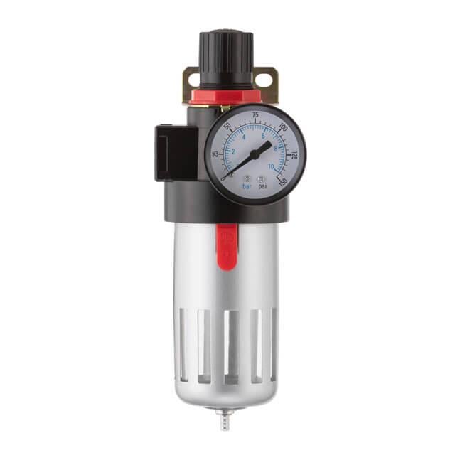 Фильтр Intertool для очистки воздуха и редуктор в металле 1/2" (PT-1410)
