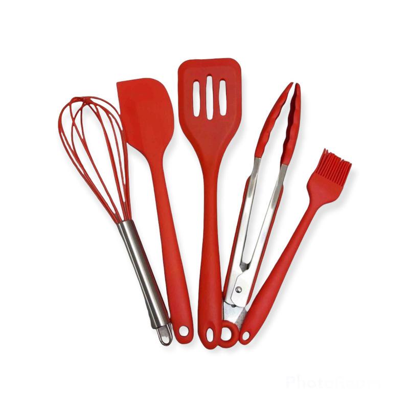 Набір кухонного приладдя А Плюс 1962 5 пр. Червоний