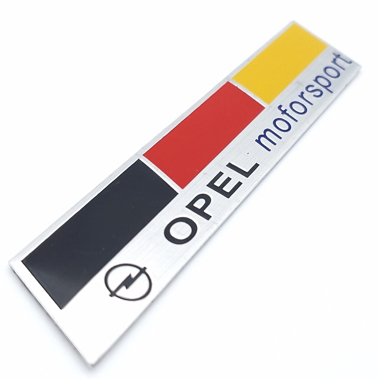 Эмблема алюминиевая Opel Motorsport 12х1,9 см (1293367378)