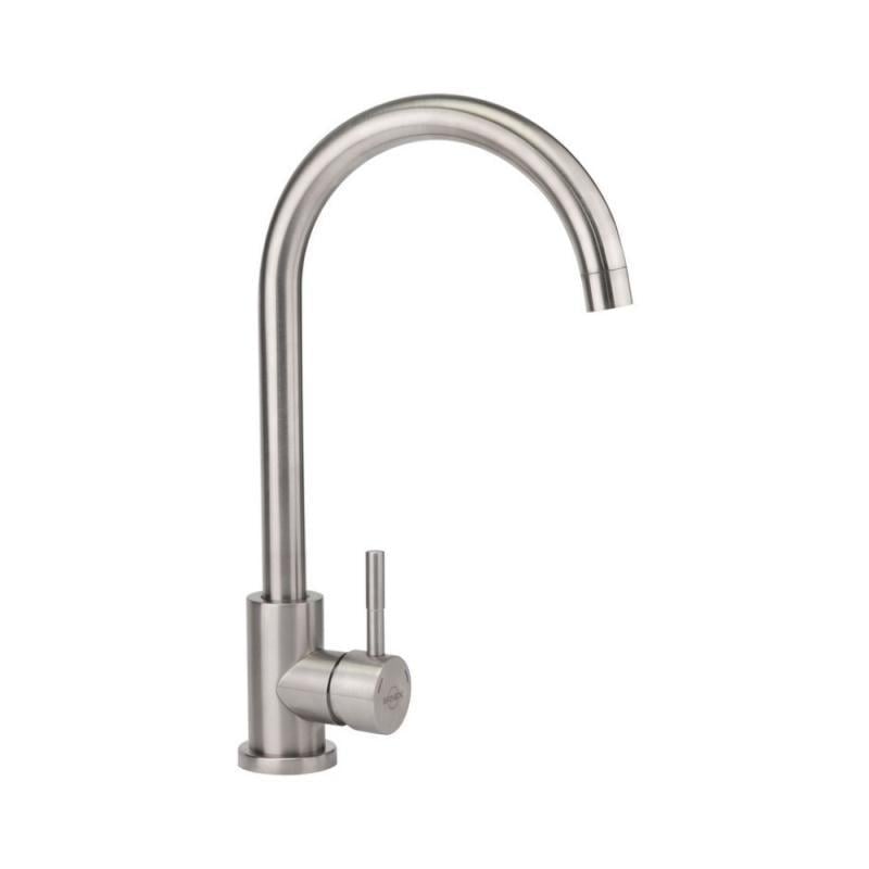 Кран на кухню Brinex нікель Сірий (BRIN20N007F)