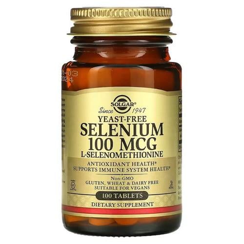 Селен Solgar Selenium Yeast-Free 100 mcg 100 табл. (SOL-02551)