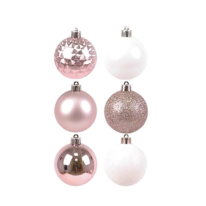 Набор елочных шаров Flora микс 26 шт. d 6 см (43056)