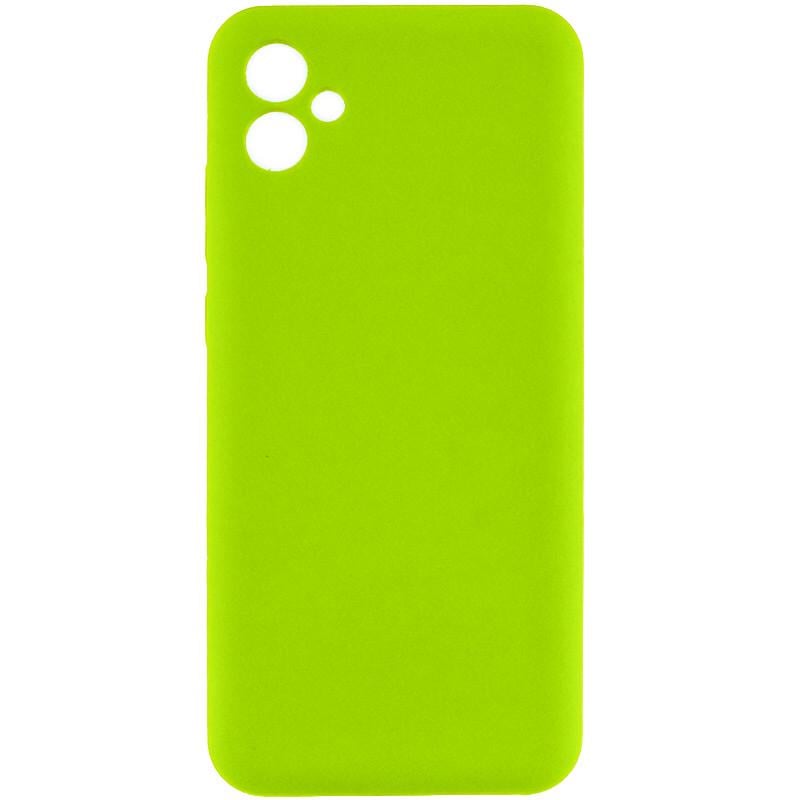 Противоударный чехол Silicone Cover Lakshmi Full Camera (AA) для Samsung Galaxy A06 салатовый