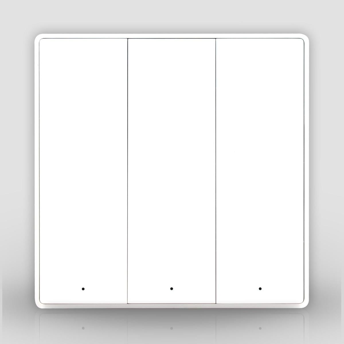 Выключатель Aqara Zigbee D1 3 клавиши без нуля Белый