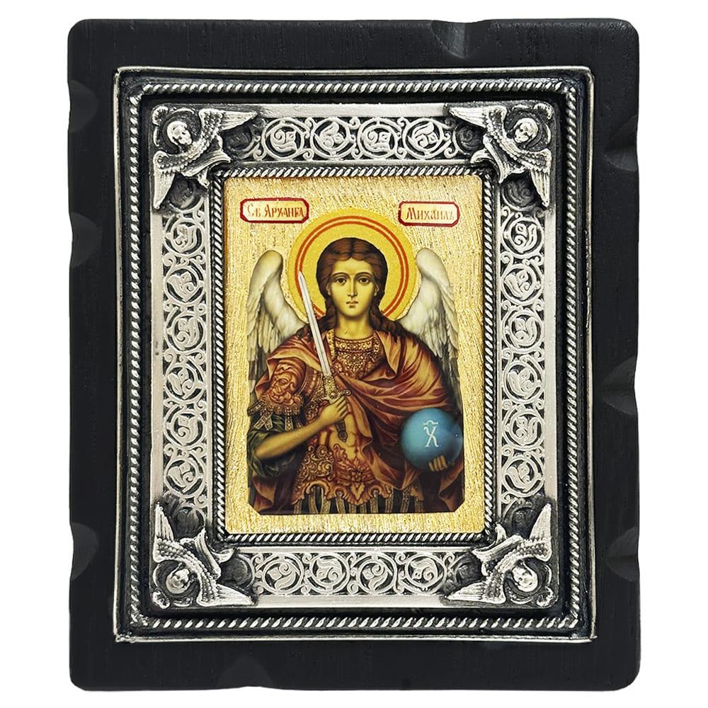 Икона Святой Архангел Михаил в серебре (10669)