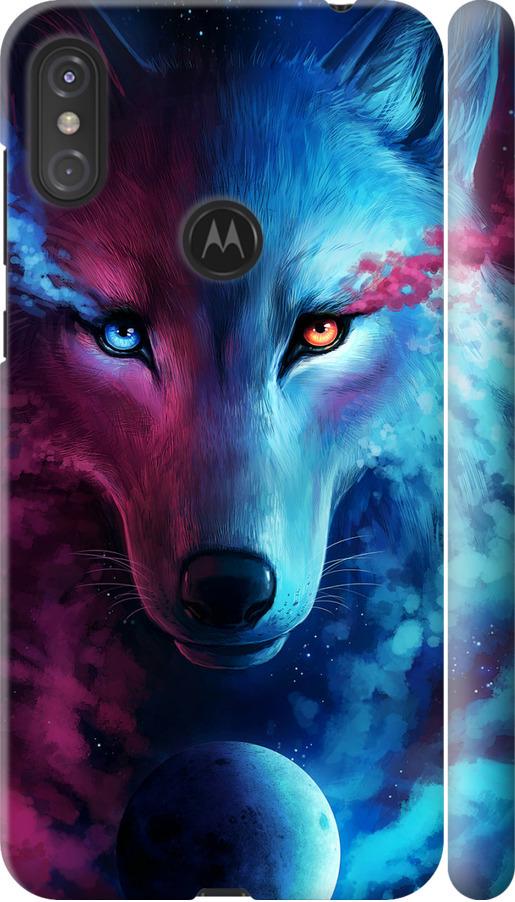 Чехол на Motorola One Power Арт-волк (3999m-1588-42517)