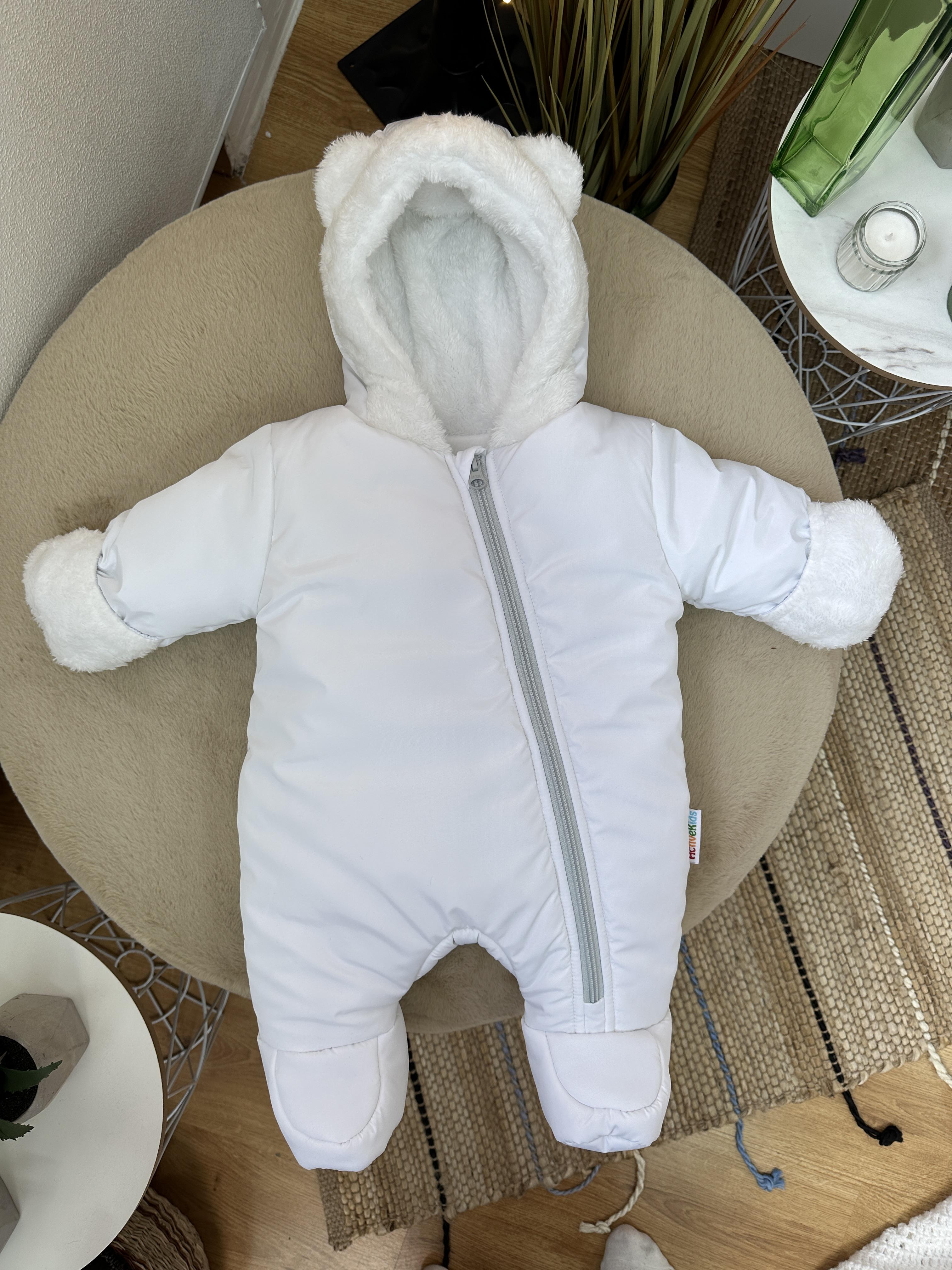 Детский зимний комбинезон Тедди 68 см Белый (13568279)