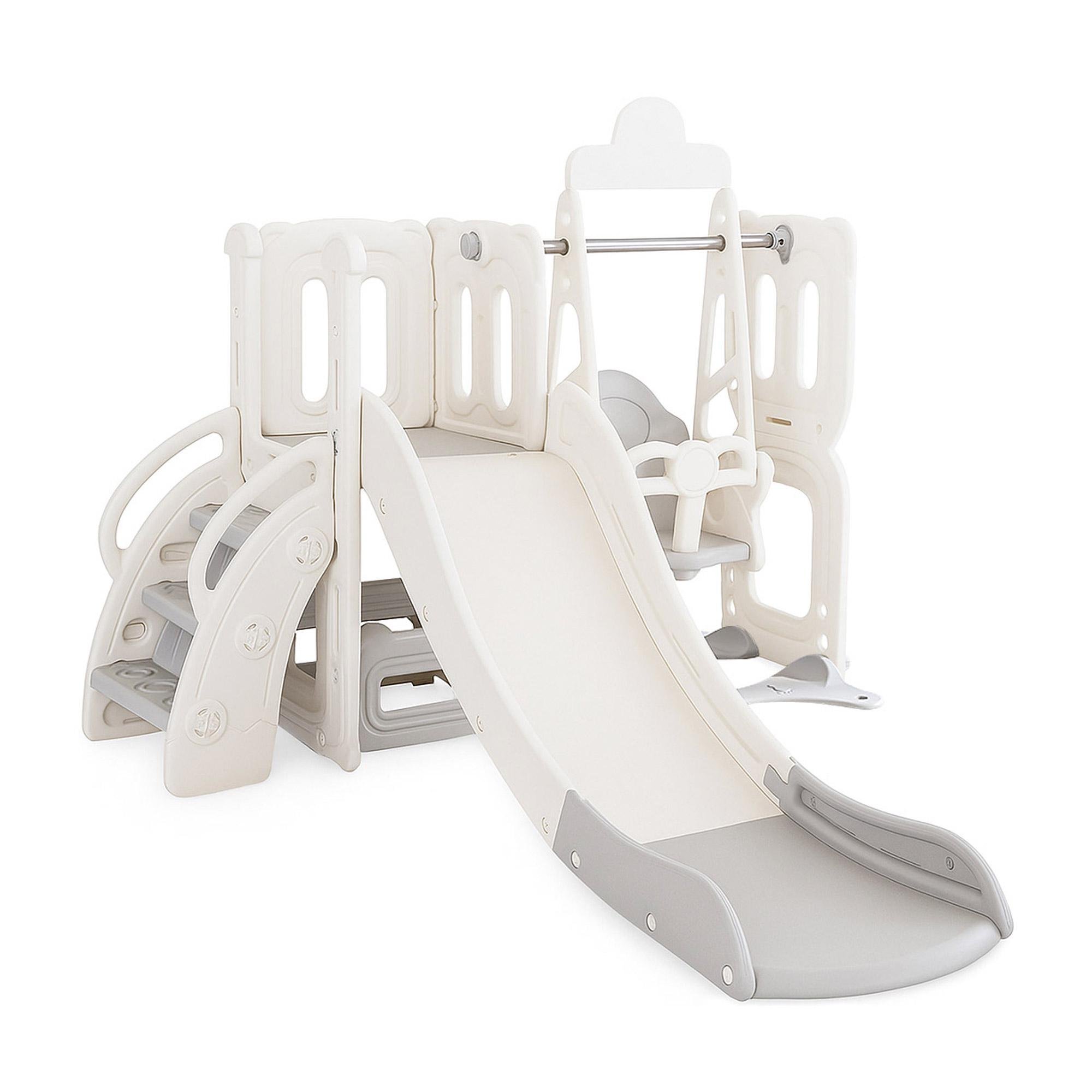 Дитячий ігровий комплекс Mealux Elsa White/Grey (KD-B012 White/Grey) - фото 1 Дитячий ігровий комплекс Mealux Elsa White/Grey (KD-B012 White/Grey) - фото 1