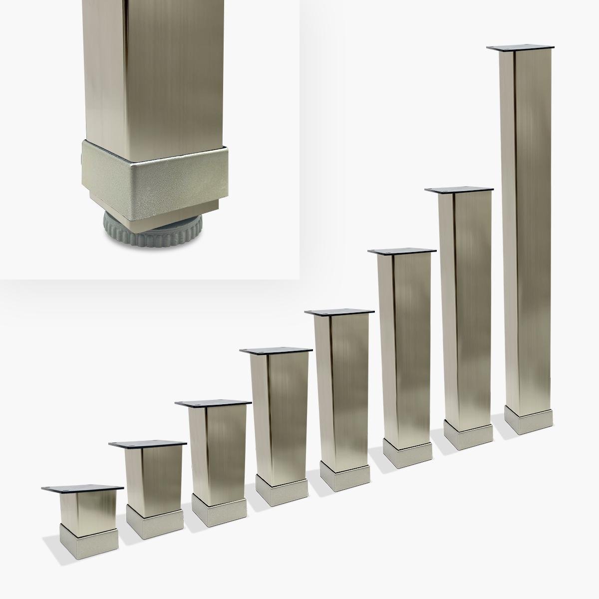 Ножка мебельная Bravo Tower 40х40х250 мм Инокс - фото 2