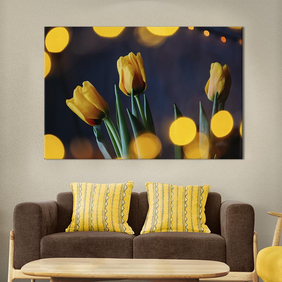 Картина на холсте Три тюльпана 51x34 см (923-1)