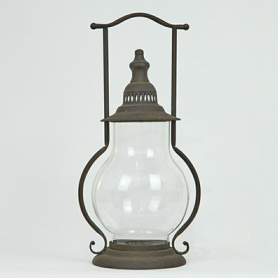 Фонарь стеклянный с металлической оправой Decors Antique lamp 4-5-4 (DR000958)