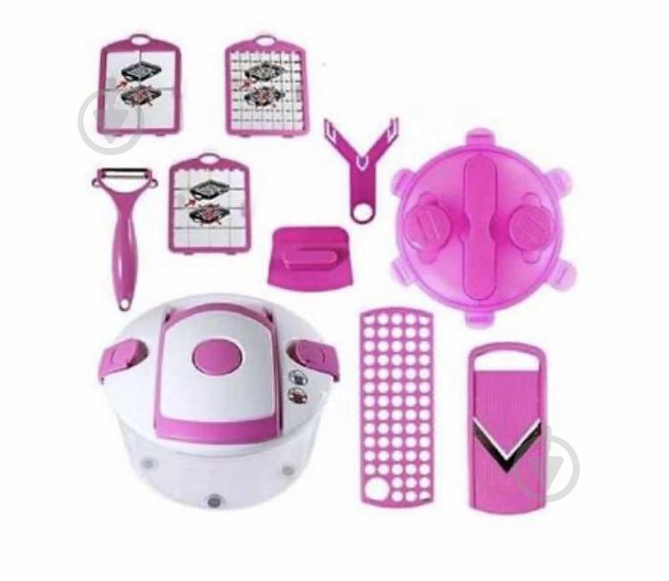 Овощерезка Salad Chef Smart Multi 13 в 1 Розовая (300467) - фото 5 Овощерезка Salad Chef Smart Multi 13 в 1 Розовая (300467) - фото 5