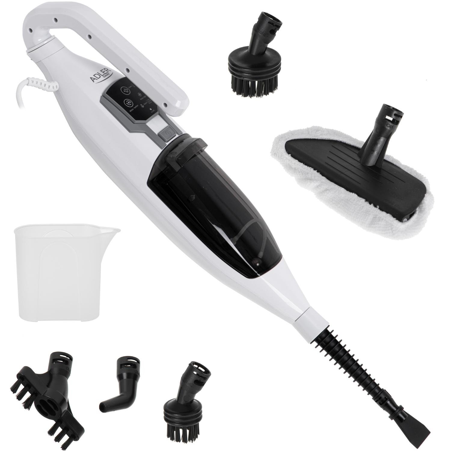 Швабра паровая вращающаяся Adler AD 7052 1300W 550 мл 3 мощности пара White (AD7052) - фото 5 Швабра паровая вращающаяся Adler AD 7052 1300W 550 мл 3 мощности пара White (AD7052) - фото 5