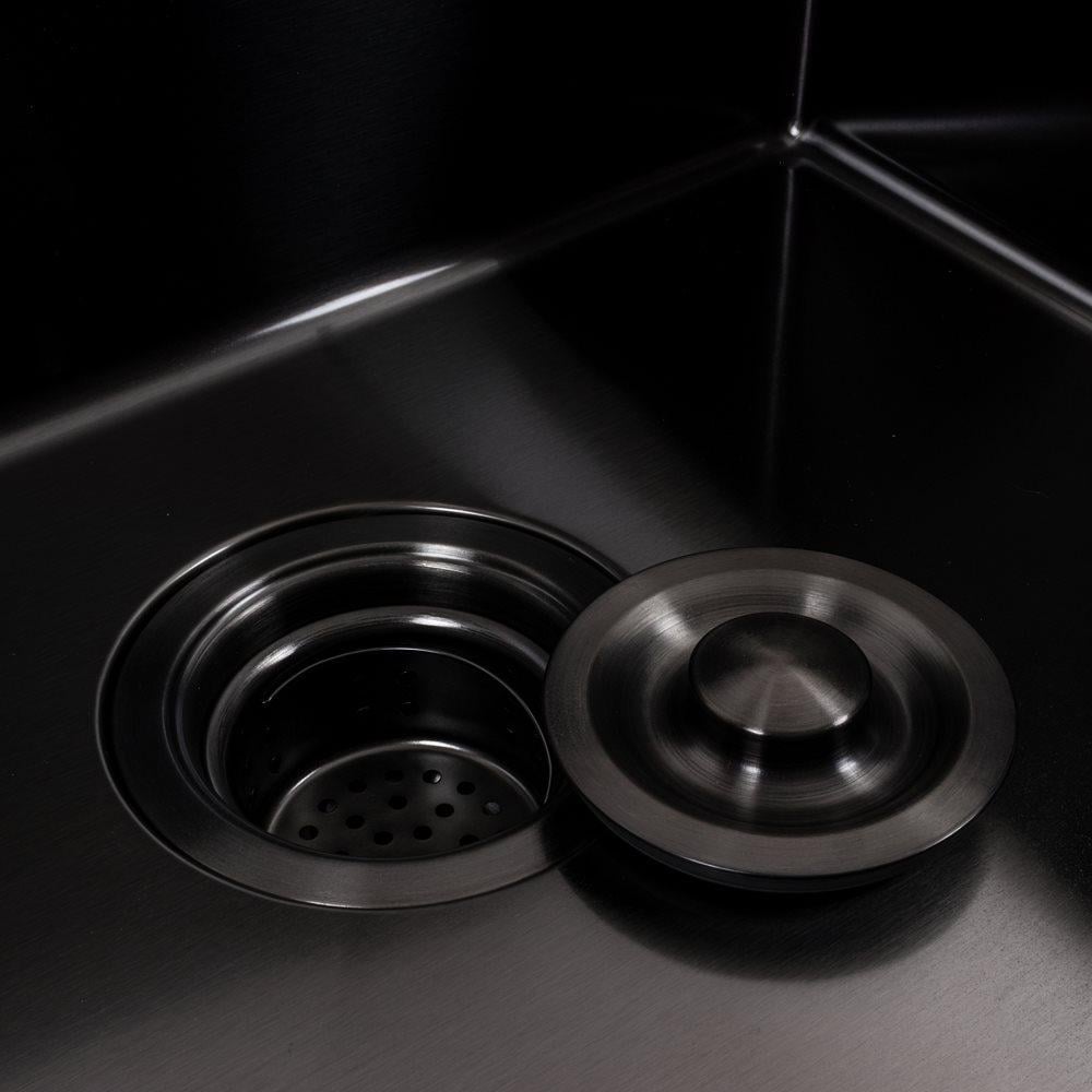 Мийка кухонна PVD Valeso Handmade ECN 2,0/0,5 50х50 см Чорний - фото 6