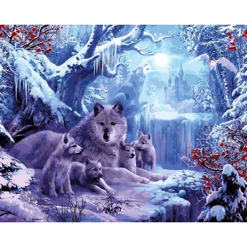 Картина по номерам Babylon Волчья зима 40x50 см (VP1101)