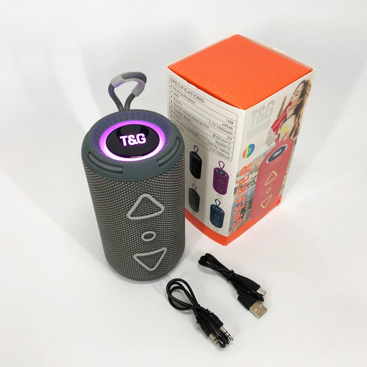 Портативна колонка Bluetooth TG656 FM-радіо Сірий - фото 11 Портативна колонка Bluetooth TG656 FM-радіо Сірий - фото 11