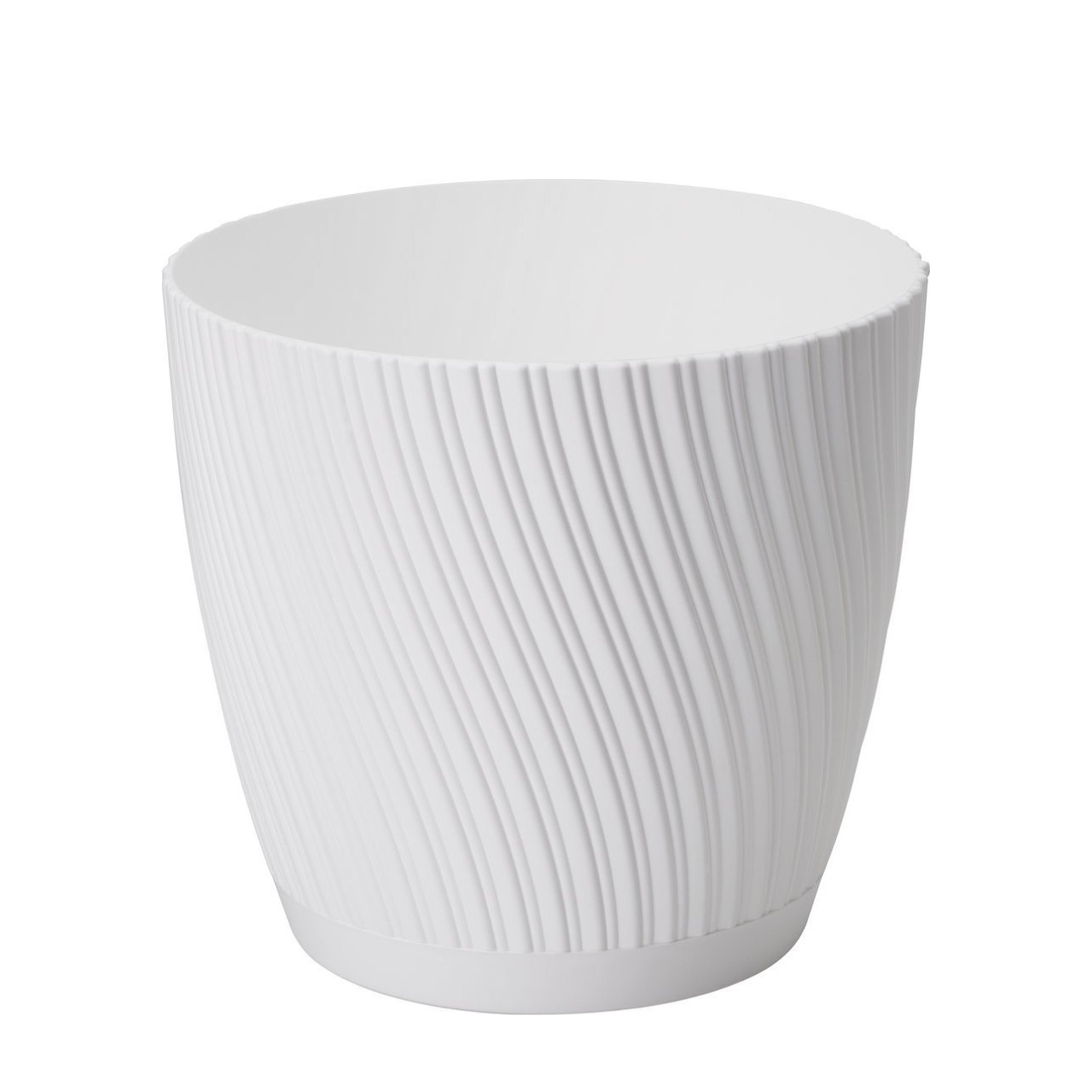 Горщик круглий Mika 23 см Білий (34672)