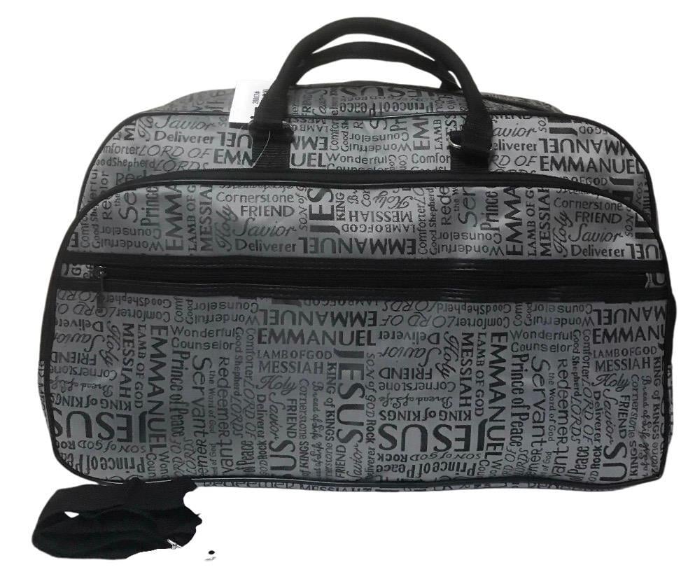 Сумка дорожная большая с длинным ремнем через плечо и боковыми карманами Серый (28807GG)