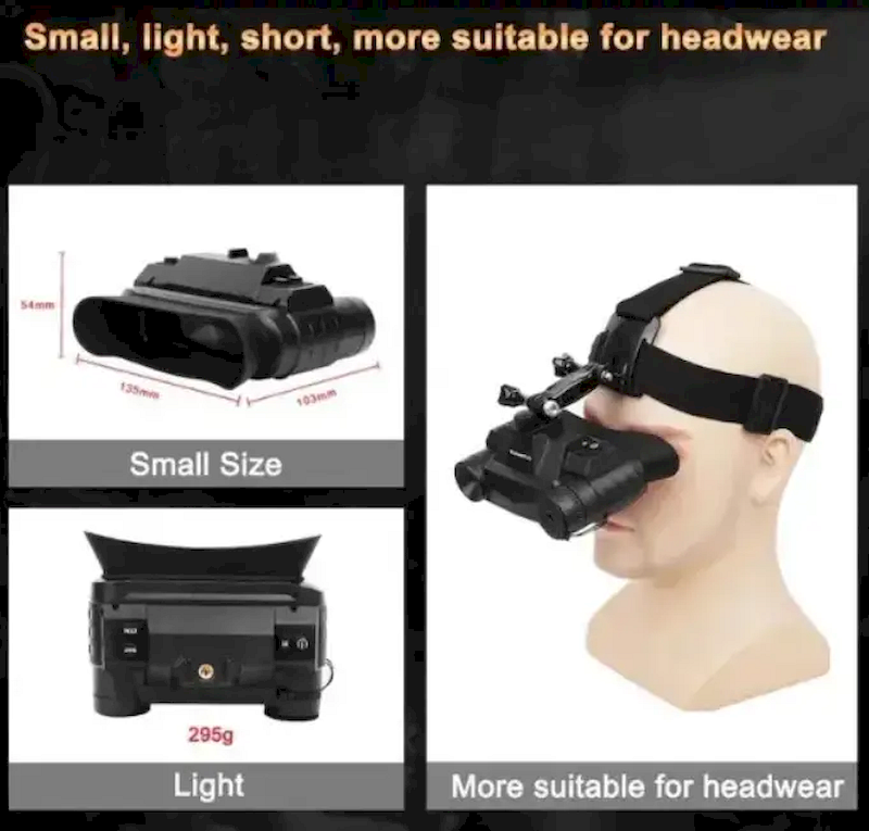 Прилад нічного бачення G1 універсальний 4,5х 1920x1080P 940 nm з кріпленням на голову - фото 5 Прилад нічного бачення G1 універсальний 4,5х 1920x1080P 940 nm з кріпленням на голову - фото 5