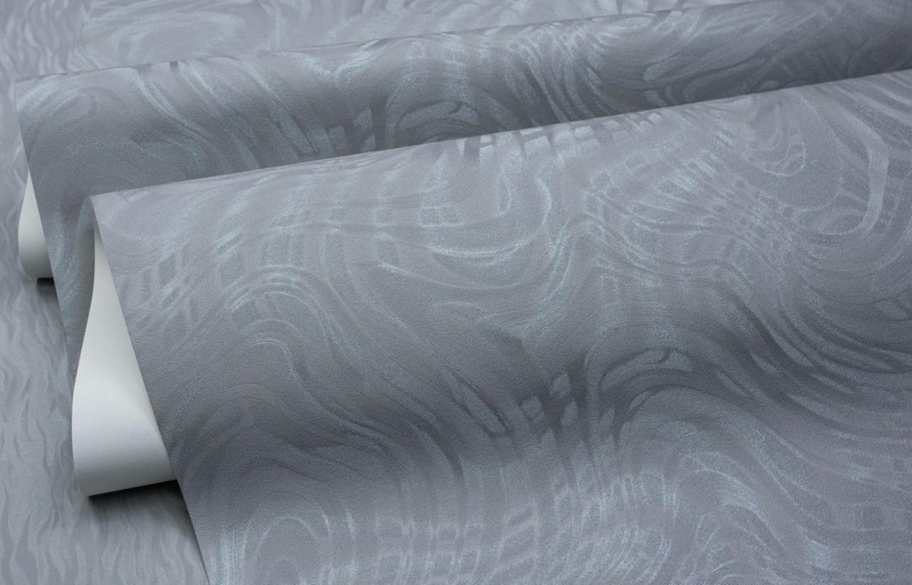 Шпалери флізелінові SINTRA Marble 532652 декор вініл гарячого тиснення 1,06х10,05 м Сірий