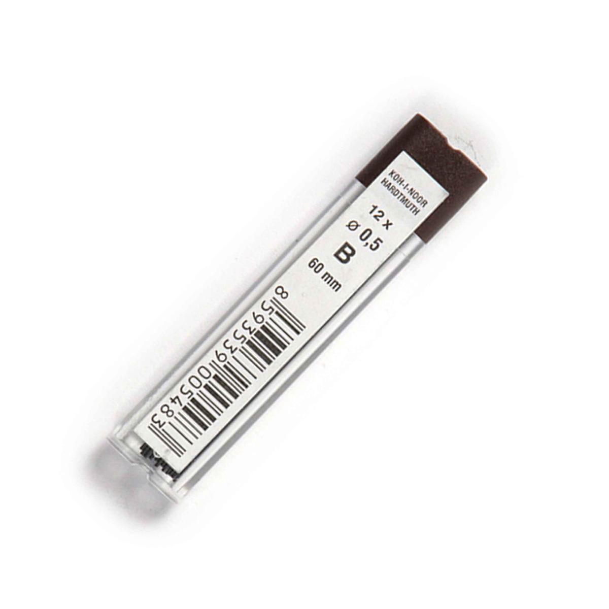 Грифелі до механічного олівця Koh-i-Noor B 0,5 мм 12 шт. (4152.B)