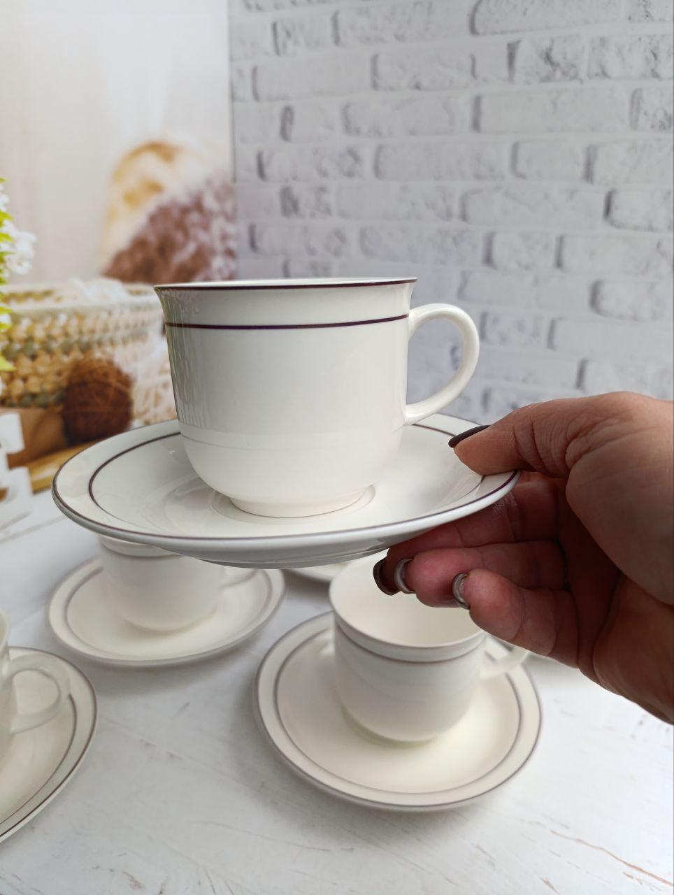 Сервіз чайний SNT Золота лілія порцеляна 250 мл 12 пр. (15105) - фото 4 Сервіз чайний SNT Золота лілія порцеляна 250 мл 12 пр. (15105) - фото 4