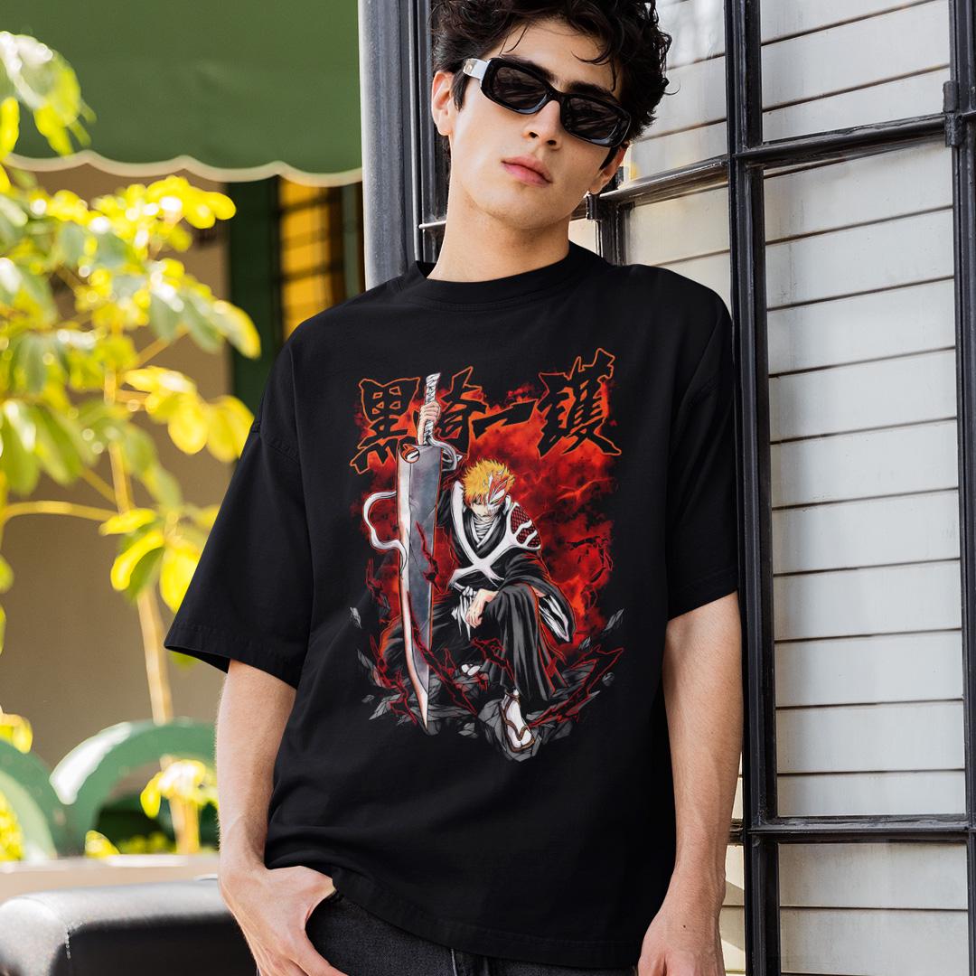 Футболка унисекс Bleach Ichigo Kurosaki With Zangetsu Sword 3XL Черный (0000022960) Футболка унисекс Bleach Ichigo Kurosaki With Zangetsu Sword 3XL Черный (0000022960)