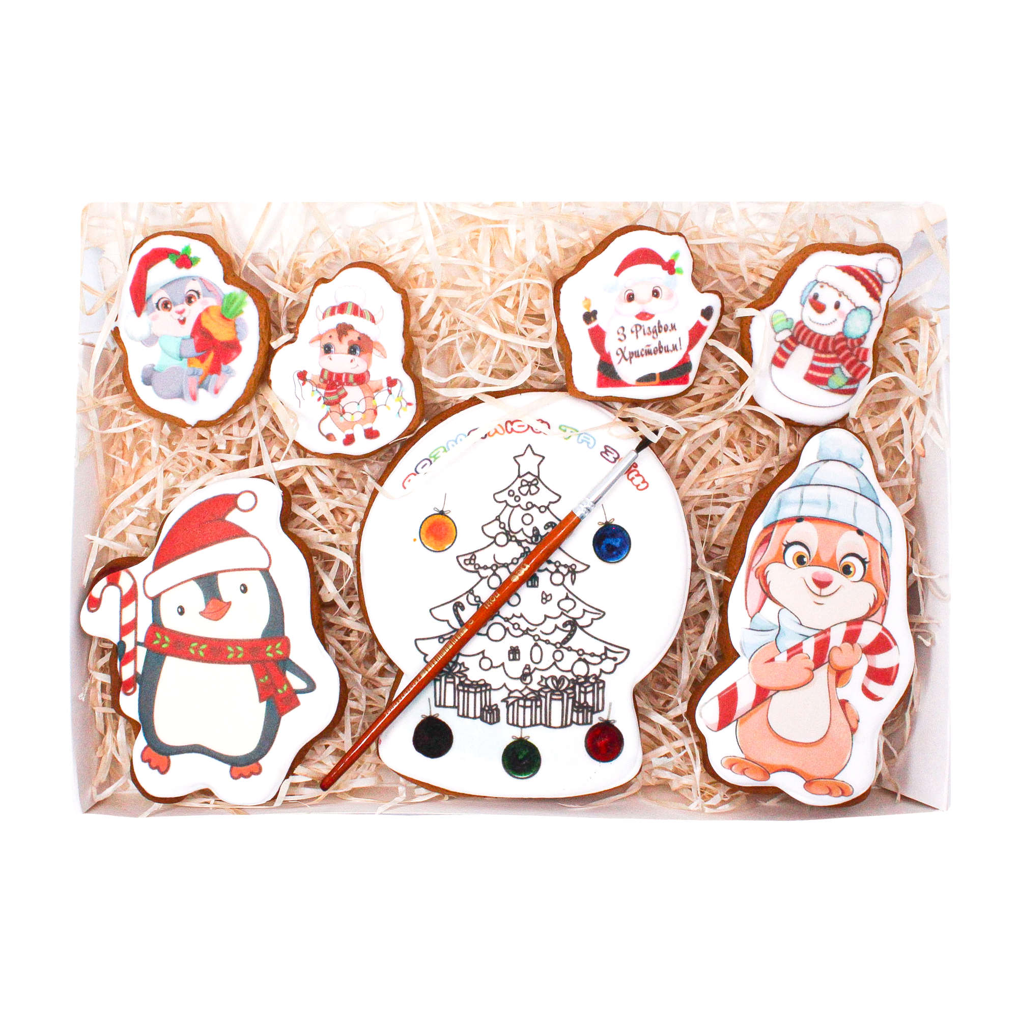 Набор пряников Крафт Печиво Лесные забавы 6 шт.