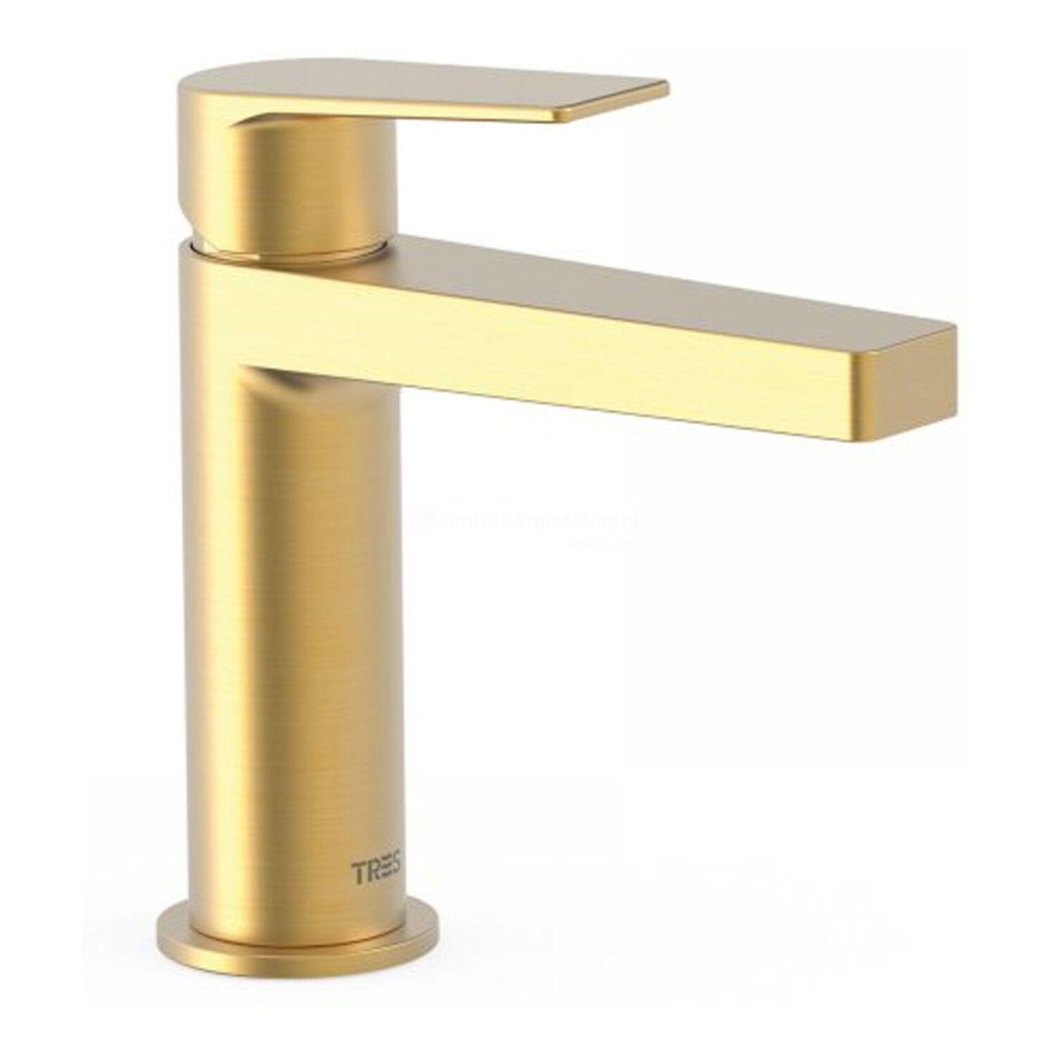 Смеситель для умывальника Tres Project 21110301OM однорычажный Золотой (153900)