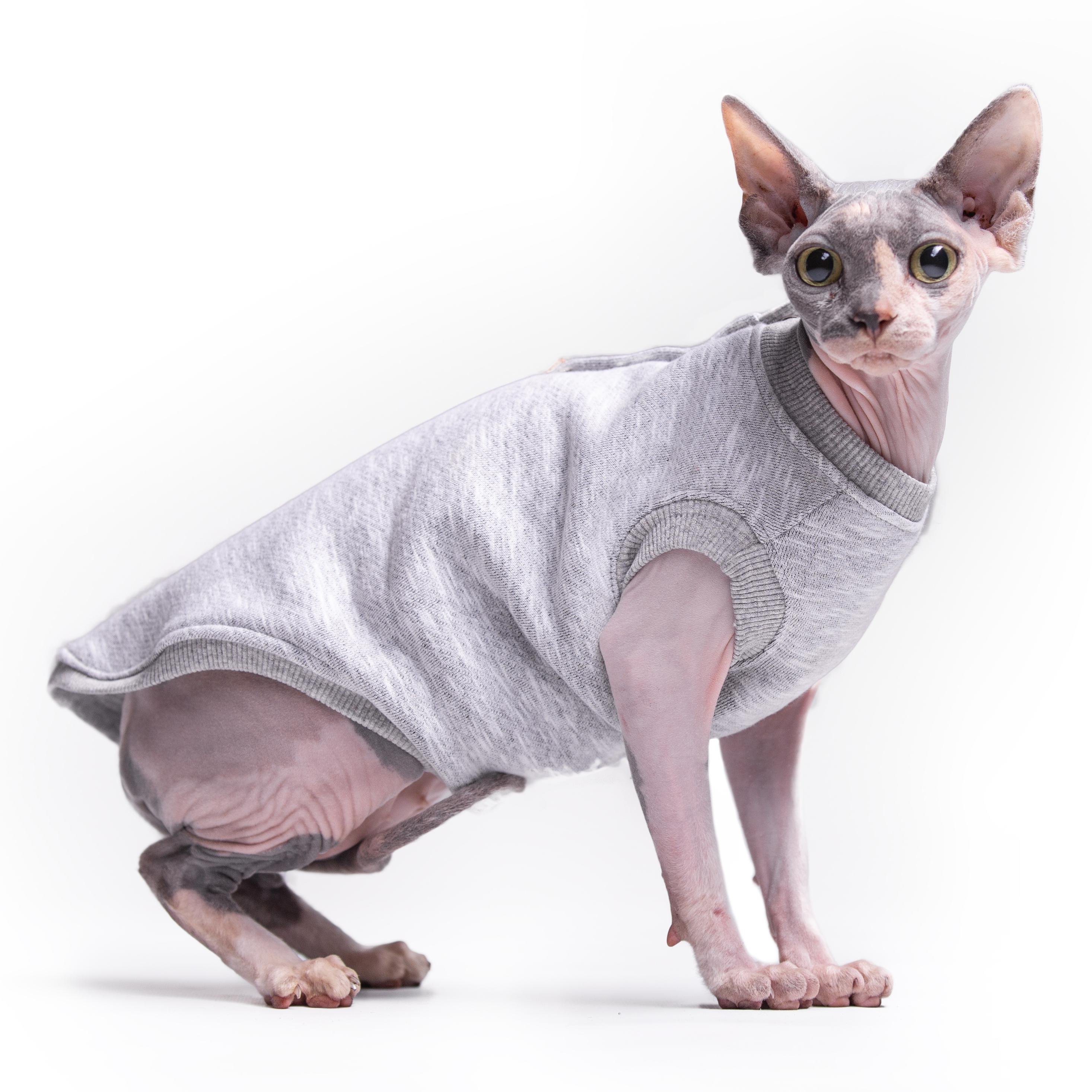 Майка для котів без рукава Style Pets Martin XS Gray (464XS)