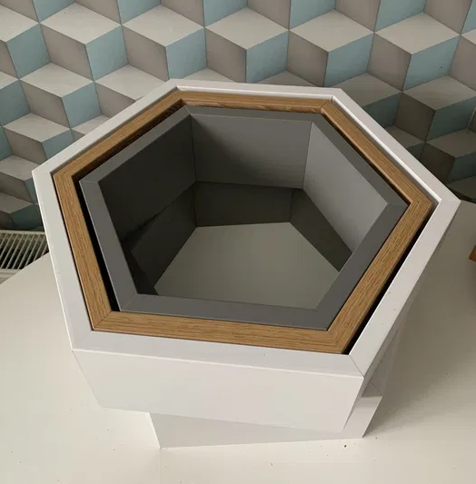 Полочка шестиугольная 29х25х9 см (22918368) - фото 2