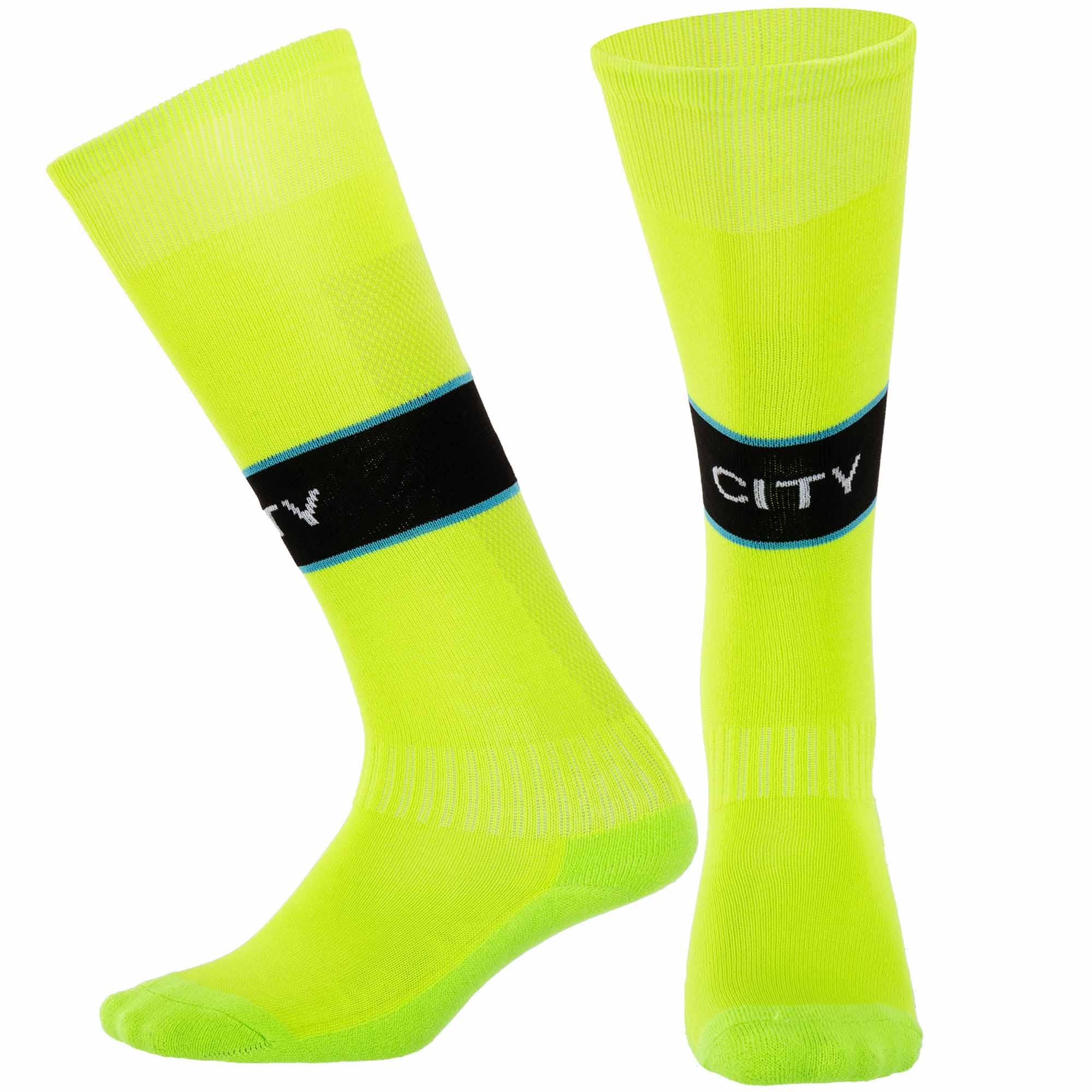 Гетры детские с символикой футбольного клуба SPOINT MANCHESTER CITY AWAY 2025 ETM2519-MC2 р. 34-38 Салатовый (ETM2519-MC2)